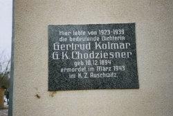 Gedenktafel für Gertrud Kolmar